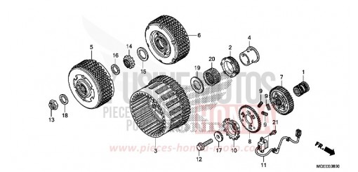 CLUTCH (VFR1200FD) VFR1200FDF de 2015